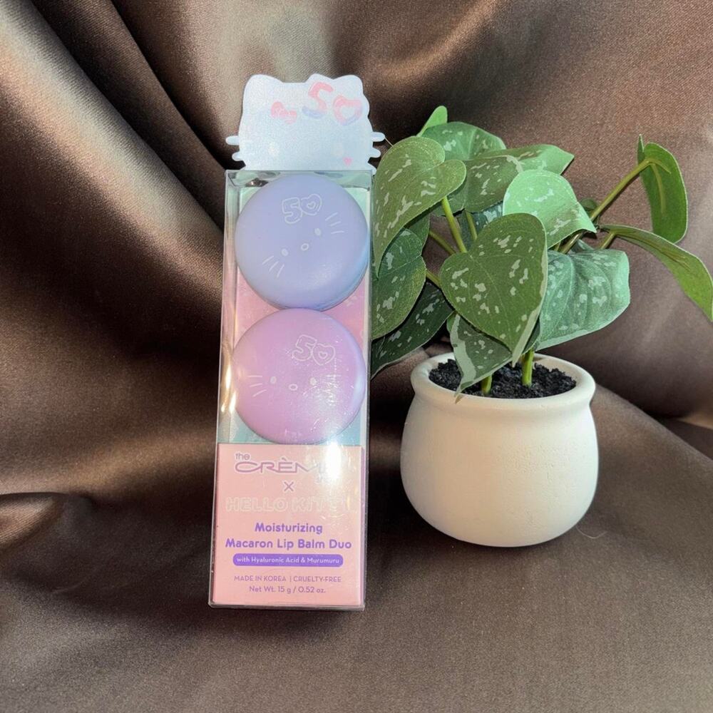 Hello Kitty x The Creme Shop Moisturizing Macaron Lip Balm Duo